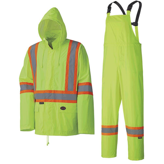 Combinaison de pluie légère et imperméable, jaune, taille L
