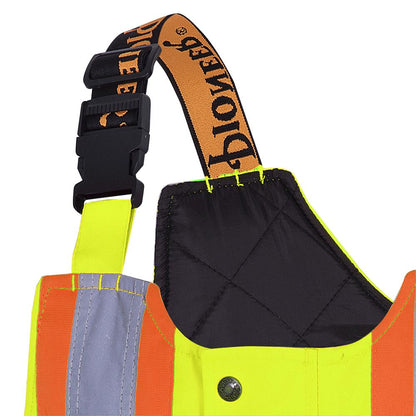 Salopette de sécurité matelassée imperméable haute visibilité, jaune, SZ : 4XL