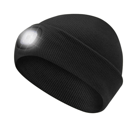 Pioneer, Knit Toque w/ LED Headlight Black