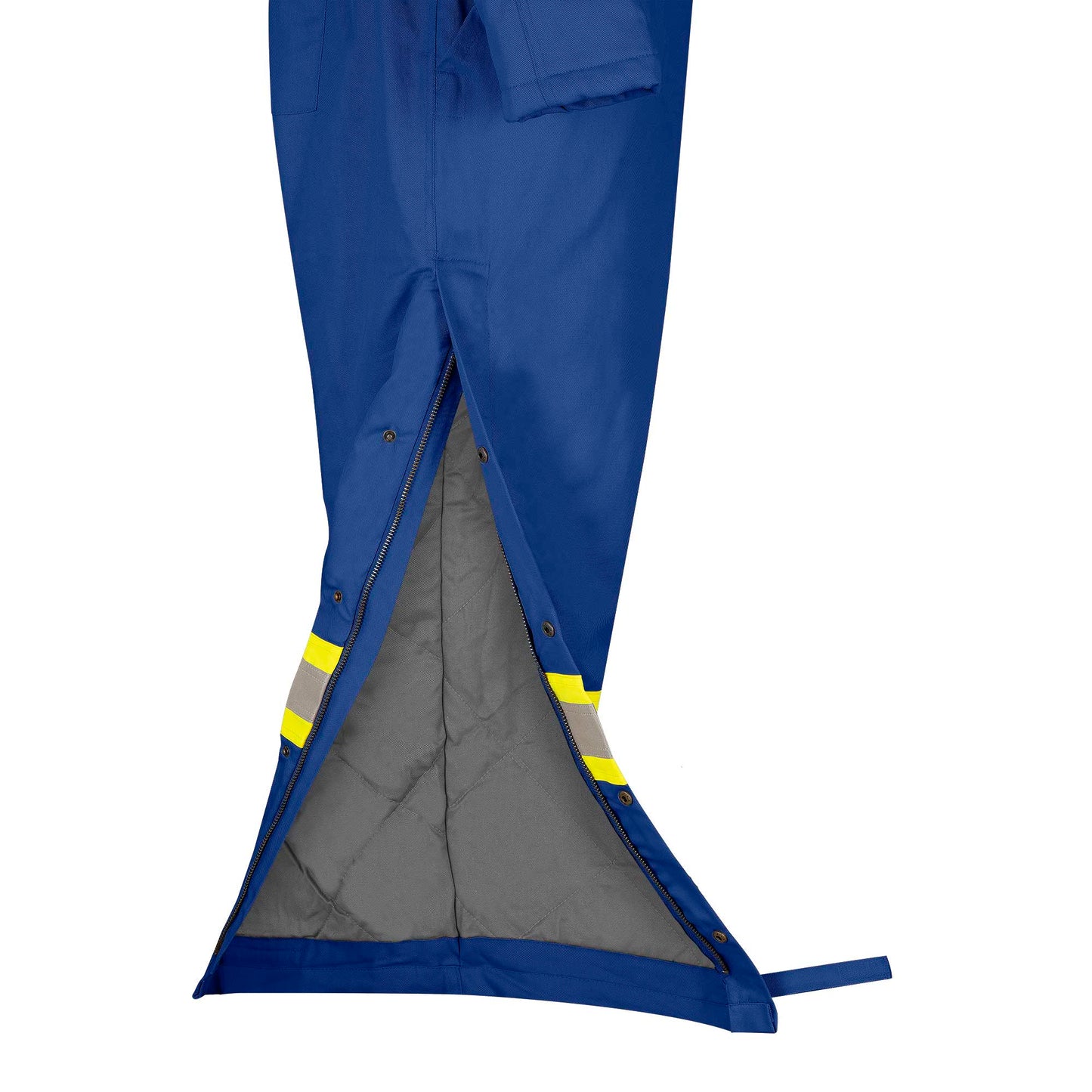 Combinaison de sécurité en coton matelassé ignifuge haute visibilité, bleu roi, SZ : XL