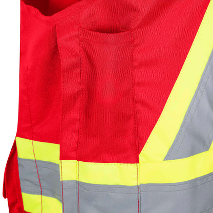 Gilet de superviseur CSA - 600 Denier, Rouge, GR: XL
