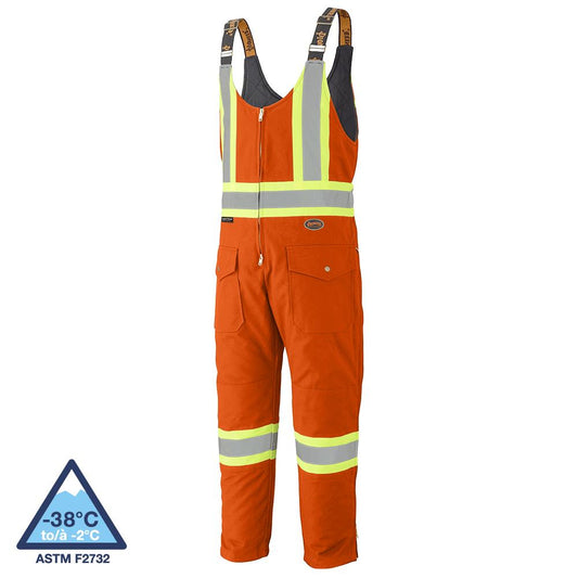 Salopette de sécurité, en coton matelassé, orange, SZ : XS