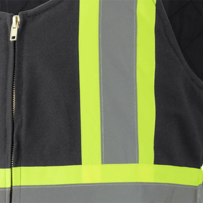 Salopette de sécurité, en coton matelassé, noir, SZ : M