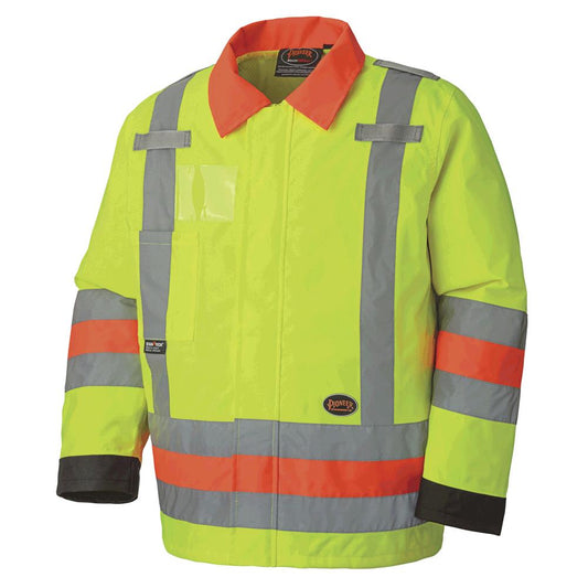 Vestes de sécurité routière imperméables haute visibilité, homologuées MTQ, jaune, SZ : 4XL
