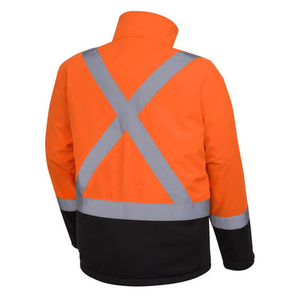 Vestes de sécurité à coque souple haute visibilité, résistance mécanique, orange, SZ : 4XL