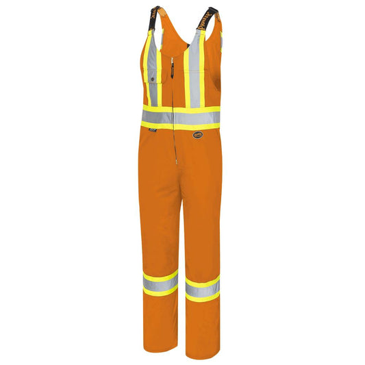 Salopette de sécurité en poly/coton, orange, taille : 40 grande taille