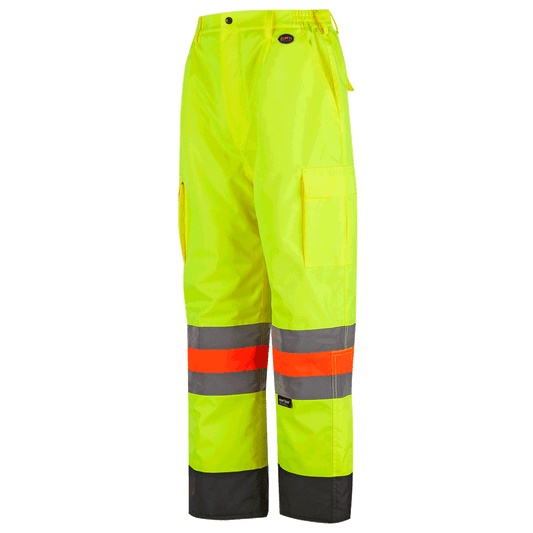 Hi-Viz Quebec Winter Insulated Traffic Control Pants, Yellow, GR: XL