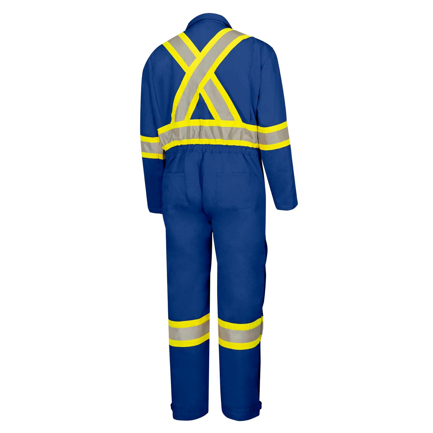 Combinaison de sécurité en coton matelassé ignifuge haute visibilité, bleu roi, SZ : S