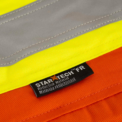 Combinaison de sécurité en coton matelassé ignifuge haute visibilité, orange, SZ : 2XL