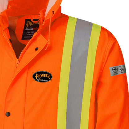 Veste imperméable extensible ignifuge, orange, SZ : 7XL