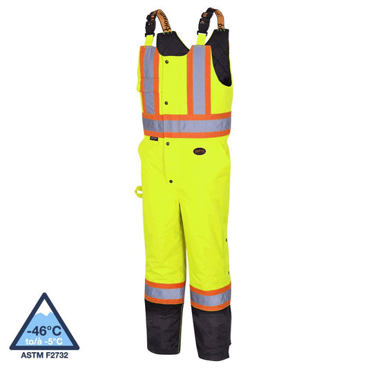 Salopette de sécurité matelassée imperméable haute visibilité, jaune, SZ : 4XL