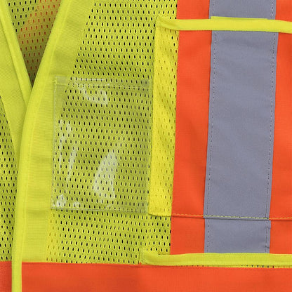 Veste de signalisation, non détachable en maille de poly, jaune, GR: 2/3TG