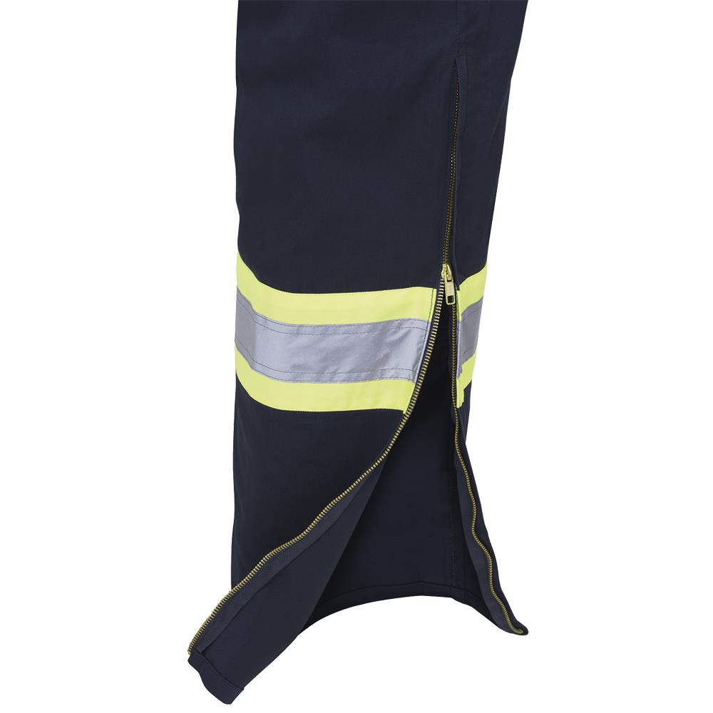 Combinaison de sécurité, polyester/coton, accès par fermeture éclair pour bottes, bleu marine, taille : 44
