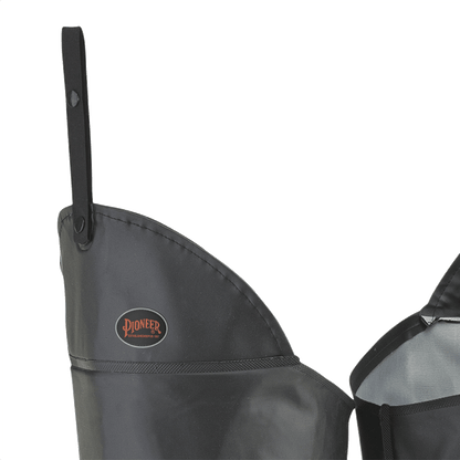 Wader de poitrine avec plaque de protection en acier, noir, SZ : 9