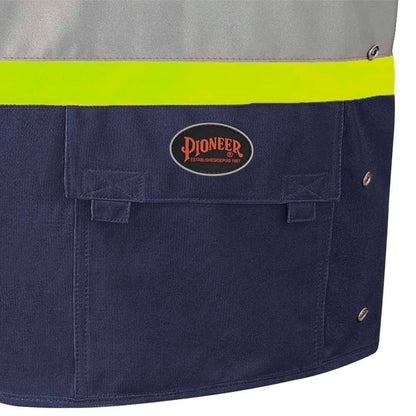 Veste de sécurité haute visibilité à côtés ajustables, Bleu Marine, GR: P/M