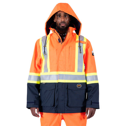 The Defender® FR/ARC/Antistatic Safety Jacket, Orange, SZ: L