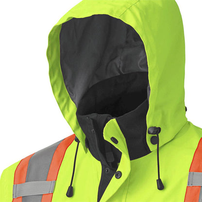 Veste imperméable/respirante de qualité supérieure Hi-Viz, jaune, SZ : 4XL