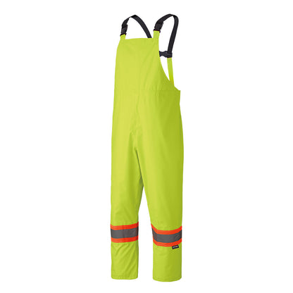 Hi-Viz Waterproof Suit, 210D Oxford Polyester/PVC, Yellow, SZ: XL