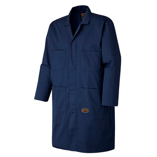 Blouse de travail, poly/coton, bleu marine, taille M