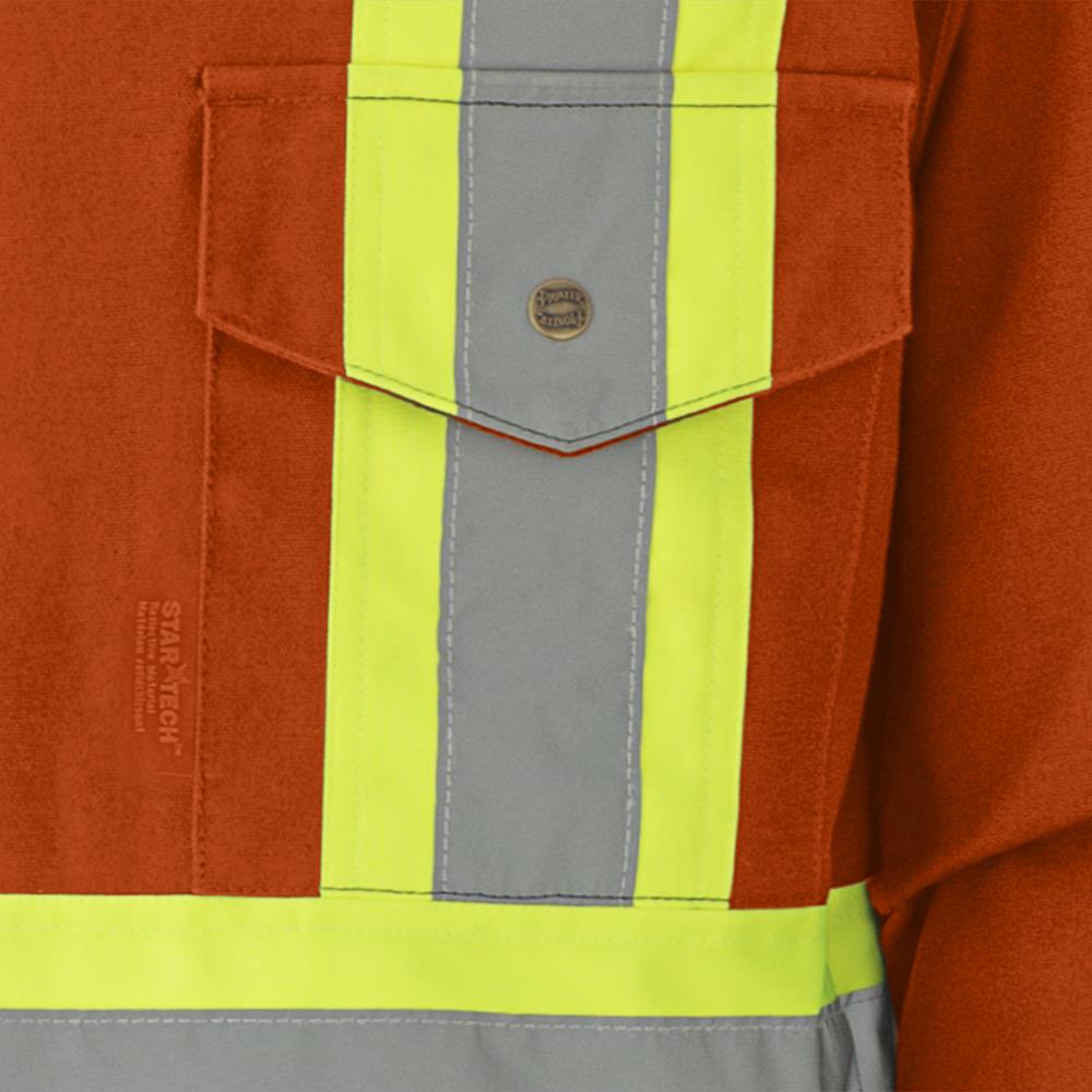 Combinaison en coton matelassé, orange, SZ : S