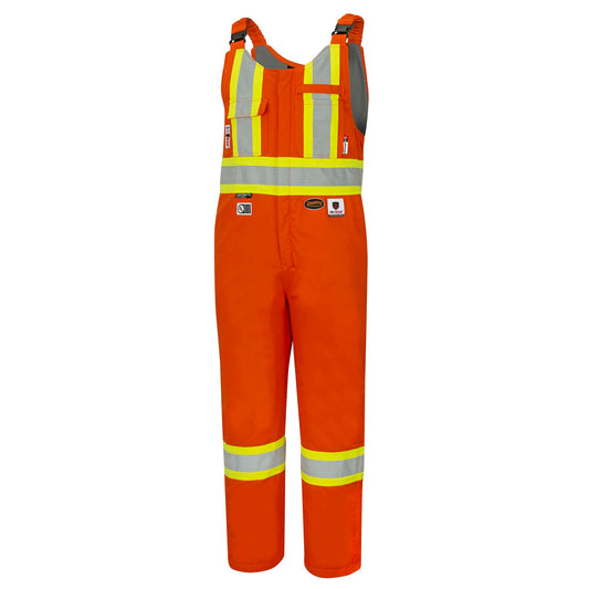 Combinaison de sécurité matelassée en coton ignifuge haute visibilité, orange, SZ : XL