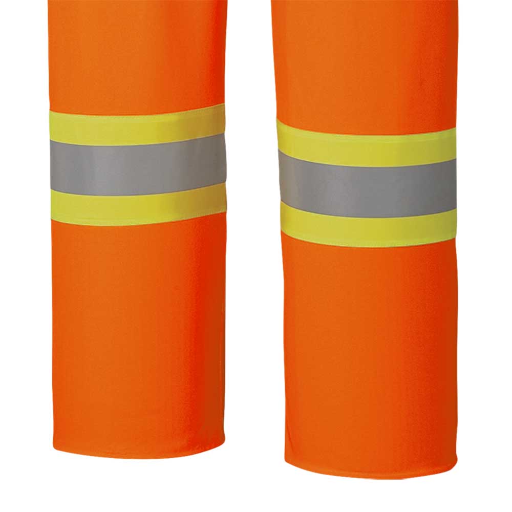 Flame Resistant Stretch Waterproof Bib Pants, Orange, SZ: XL
