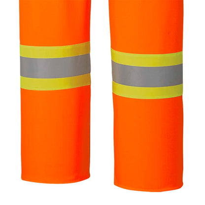 Flame Resistant Stretch Waterproof Bib Pants, Orange, SZ: XL