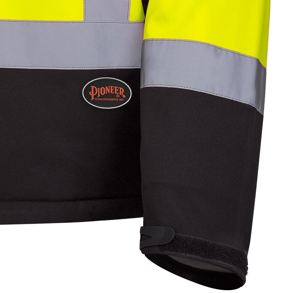 Vestes de sécurité à coque souple haute visibilité, résistance mécanique, jaune, SZ : 3XL