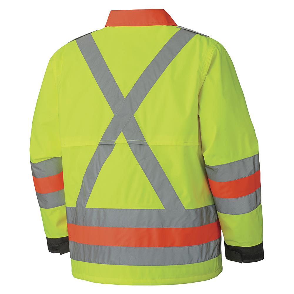 Vestes de sécurité routière imperméables haute visibilité, homologuées MTQ, jaune, SZ : 4XL