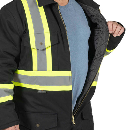 Combinaison en coton matelassé, noir, SZ : M
