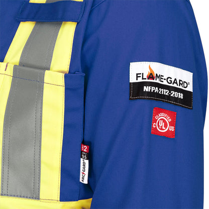 Combinaison de sécurité homologuée FR/ARC, 100 % coton, bleu roi, taille : 42 grande taille