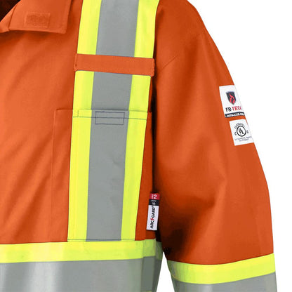 FR-Tech® 88/12, Arc Rated, 7 oz Safety Coverall, Orange, SZ: 54 Tall