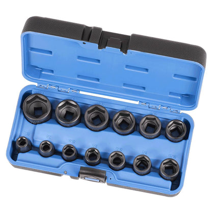 JET 13 PC 1/2" DR SAE Impact Socket Set - 6 Point