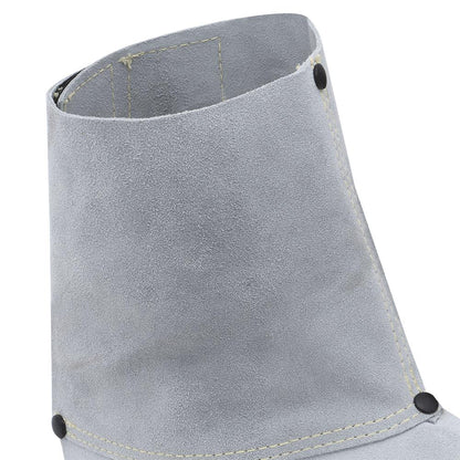 Ranpro Welder's Spats, 6" Cowhide, gray, SZ: O/S