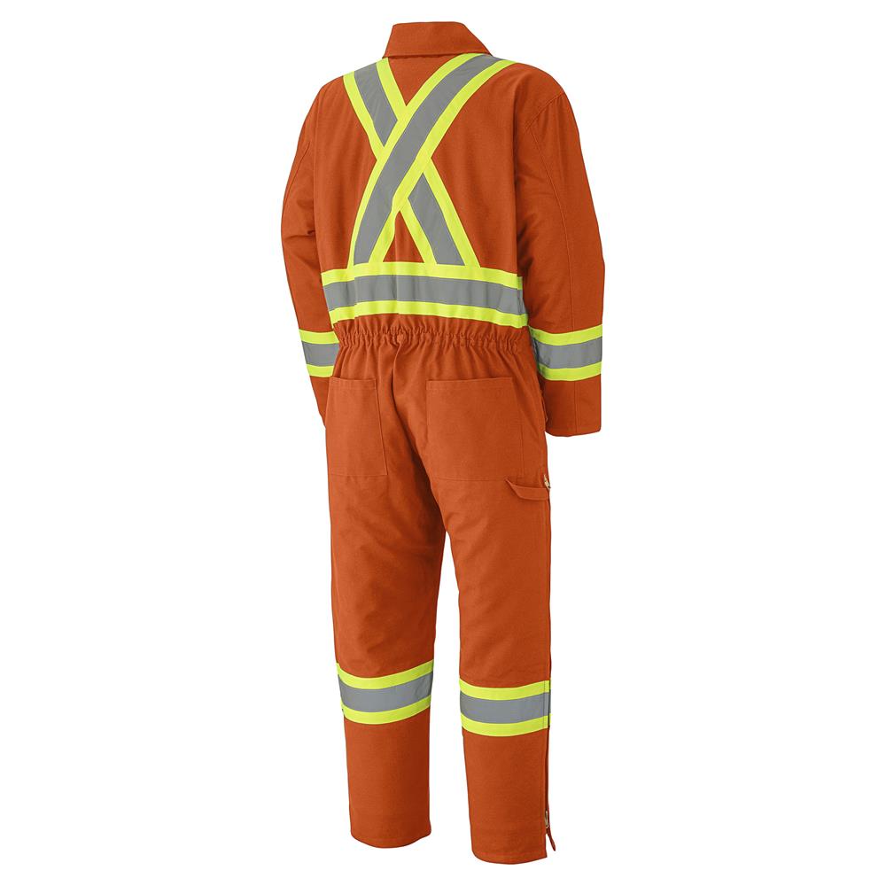 Combinaison en coton matelassé, orange, SZ : 4XL