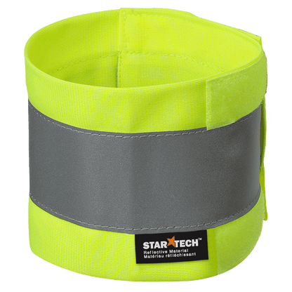 Bandes Reflectives, ajustables pour les bras avec sac, 35cm x 10cm, jaune, GR: O/S