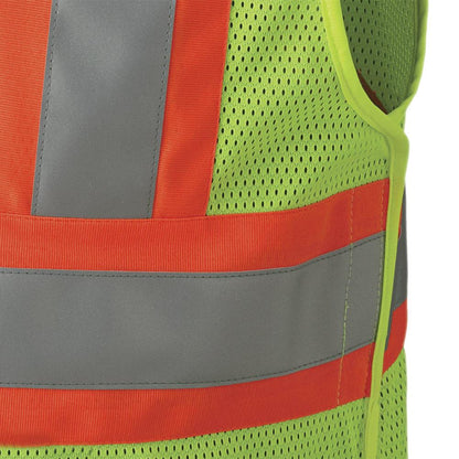 Gilet de sécurité détachable ignifuge haute visibilité, jaune, SZ : L/XL