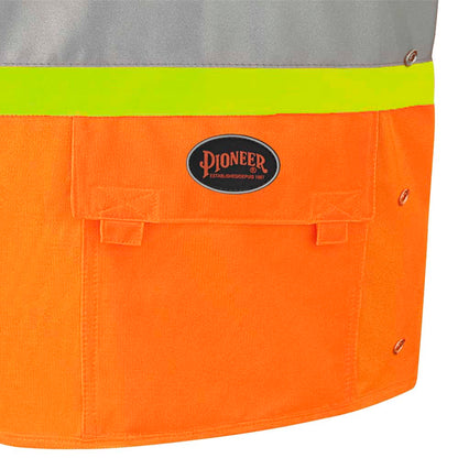 Gilets de sécurité, Ajustables, Fermeture à crochets et boucles, Orange, GR: S/M
