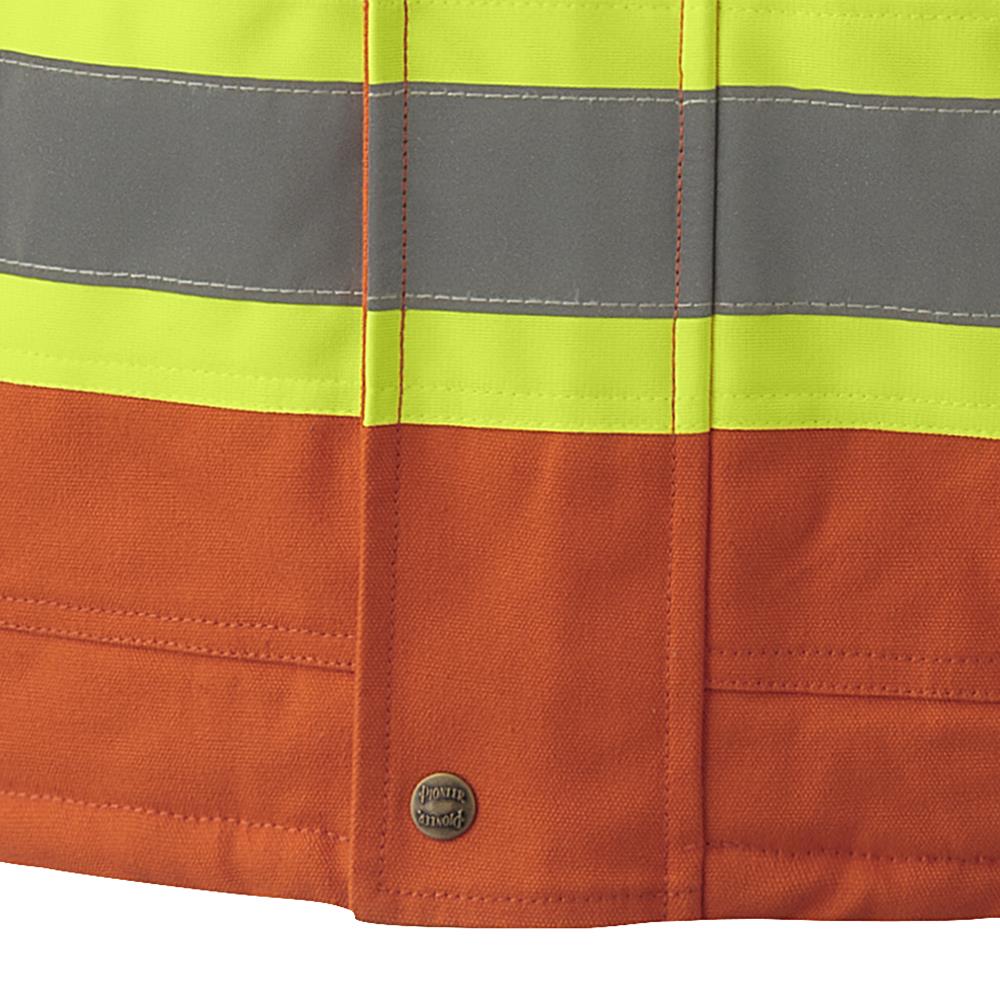 Safety Parkas, Quilted Cotton Duck, Orange, SZ: M