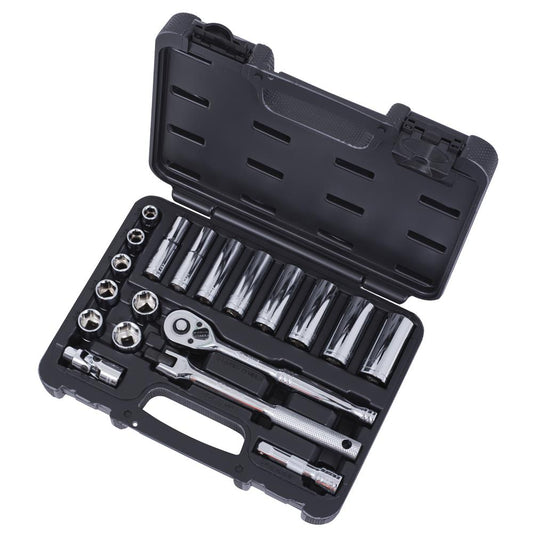 ITC, 20 PC 3/8" Drive SAE Socket Set