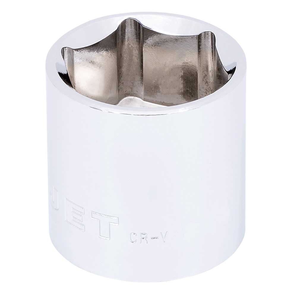 JET Douille régulière chromée à prise de 1/2 po x 1-1/16 po - 6 pans