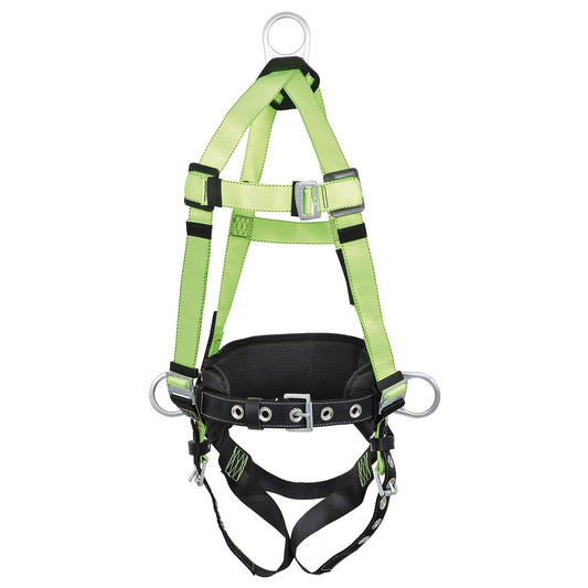 Peakworks, Harnais d'entrepreneur avec ceinture de positionnement - Sangles de jambe à oeillets - 3D - Classe AP - Taille M