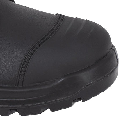 Bottes de travail en cuir de 8 po, noires, taille 7