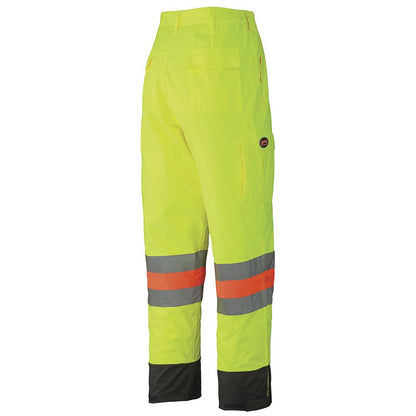 Pantalon de sécurité routière imperméable haute visibilité, approuvé MTQ, jaune, SZ : M
