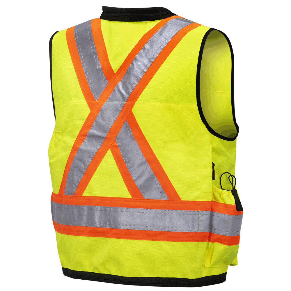 Surveyor's Vests - 1200D High Denier, Yellow, SZ: L