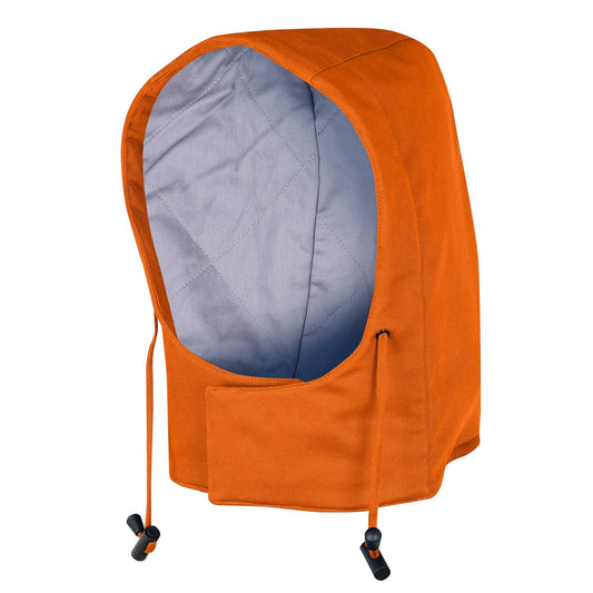Capuches accessoires pour parkas ou combinaisons de sécurité matelassées résistantes aux flammes et aux arcs électriques, orange, SZ : O/S