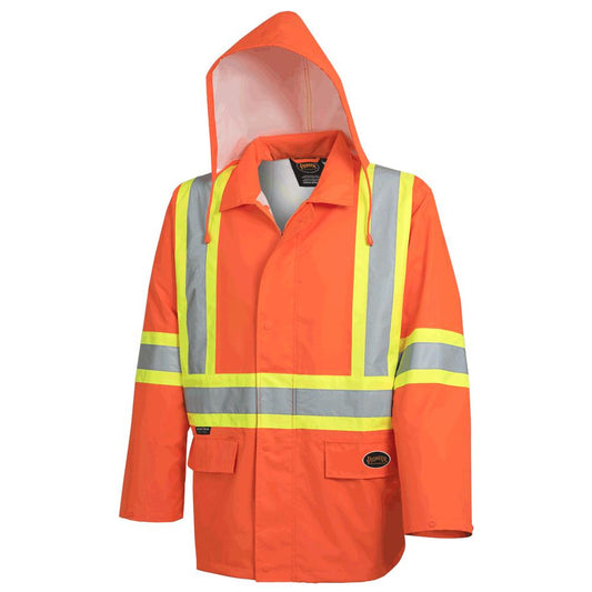 Vestes de sécurité imperméables « The Rock », polyester Oxford 300D, orange, SZ : 3XL