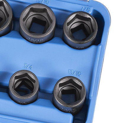 JET 13 PC 1/2" DR SAE Impact Socket Set - 6 Point