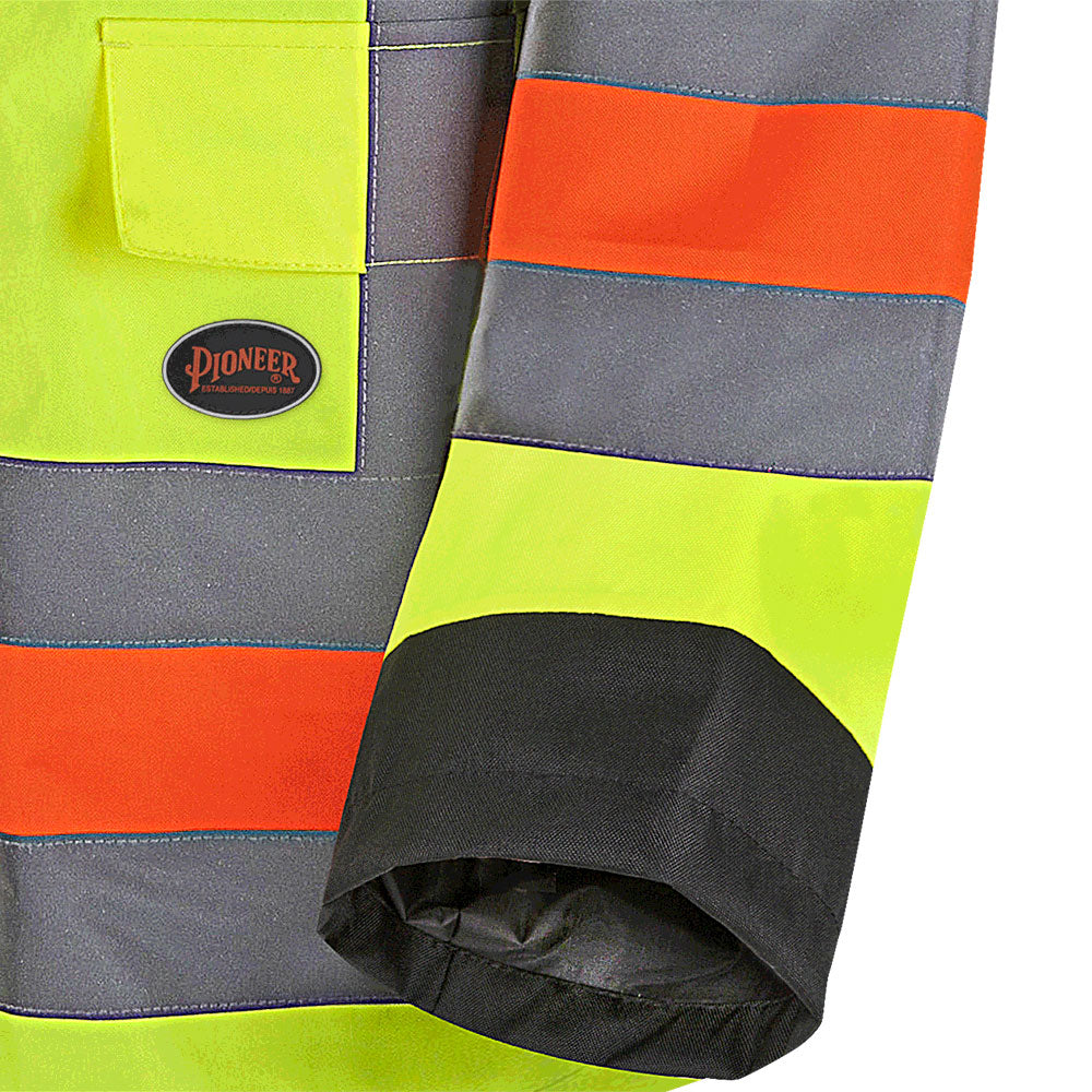 Hi-Viz Waterproof Quebec Winter Insulated Traffic Control Safety Jacket, Yellow, SZ: 4XL
