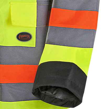Hi-Viz Waterproof Quebec Winter Insulated Traffic Control Safety Jacket, Yellow, SZ: 4XL